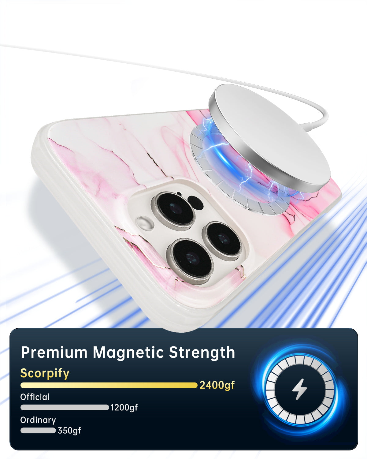 Pink Rose Magnetic iPhone Case