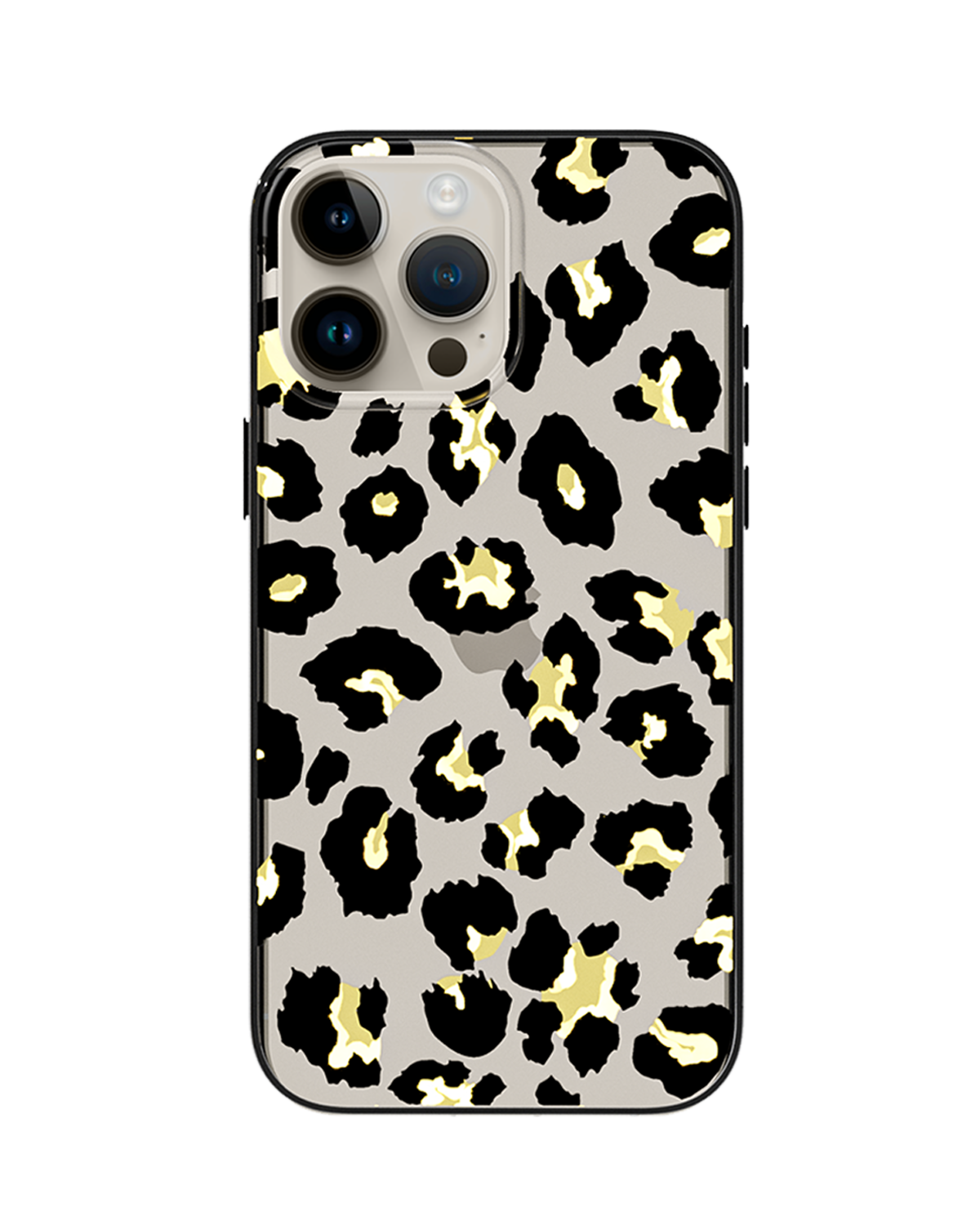 Black Gold Leopard Print iPhone Case