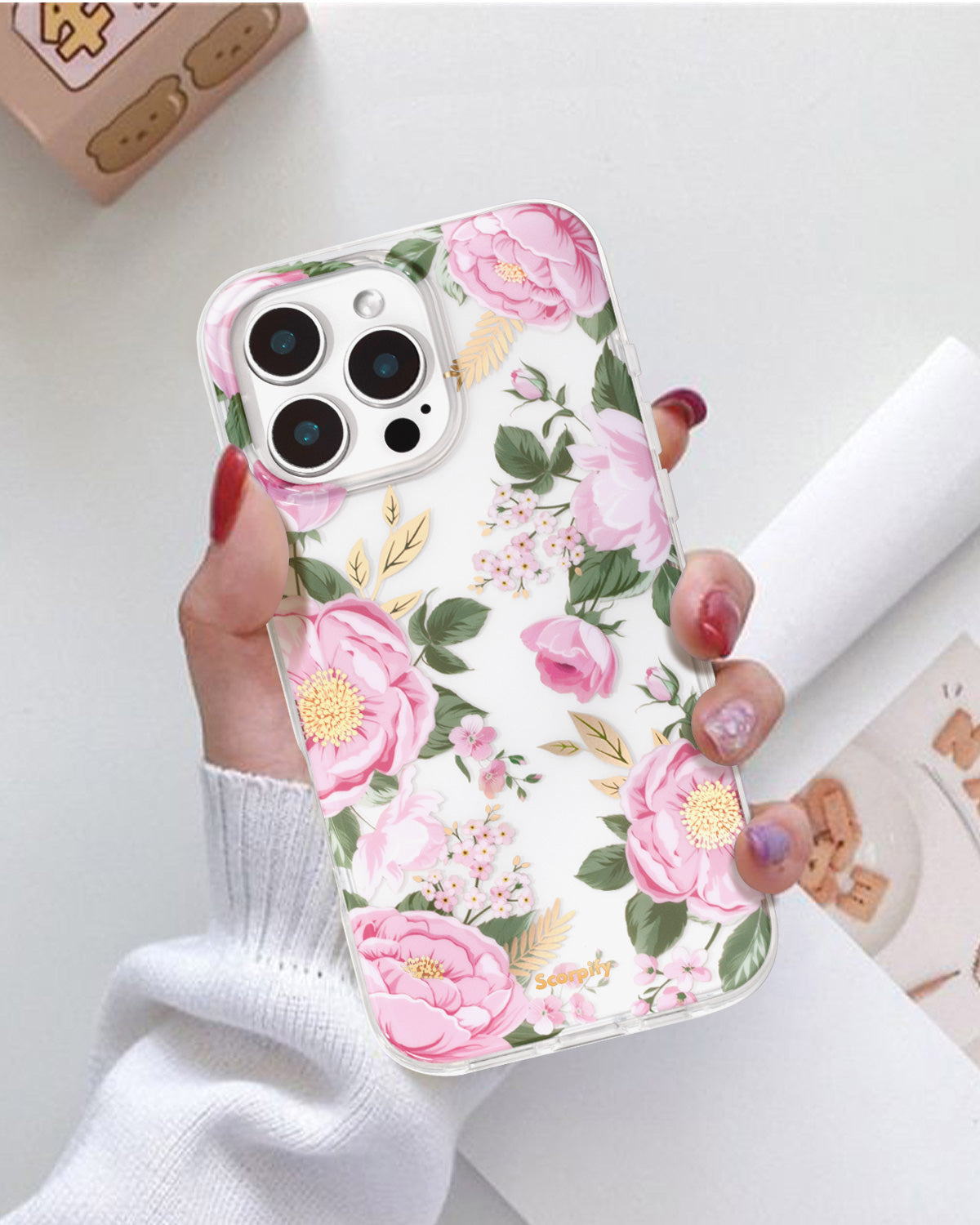 Pink Peony iPhone Case