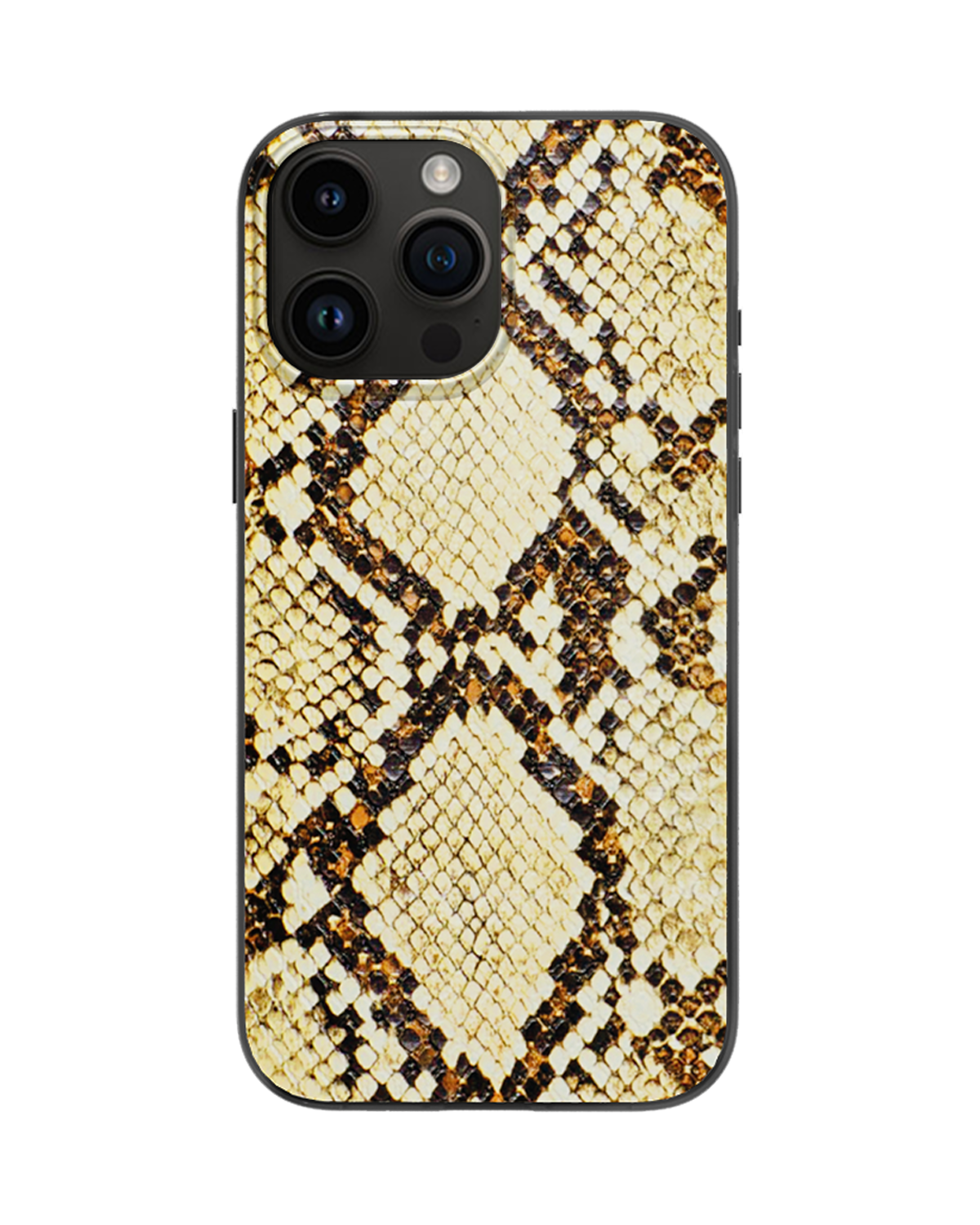 Light Brown Snake Print Magnetic iPhone Case