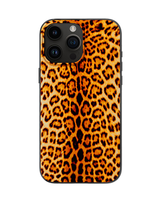 Orange Leopard Print Magnetic iPhone Case