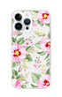 Phone case with pink floral design on a white background