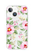 Phone case with pink floral design on a white background
