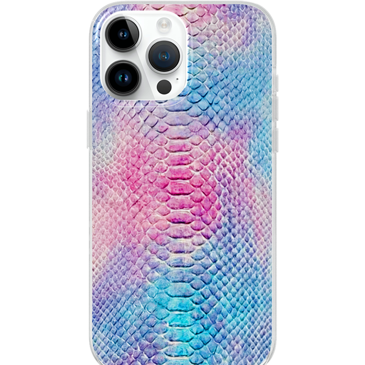 Colorful Snake Print iPhone Case With Magnetic Feature