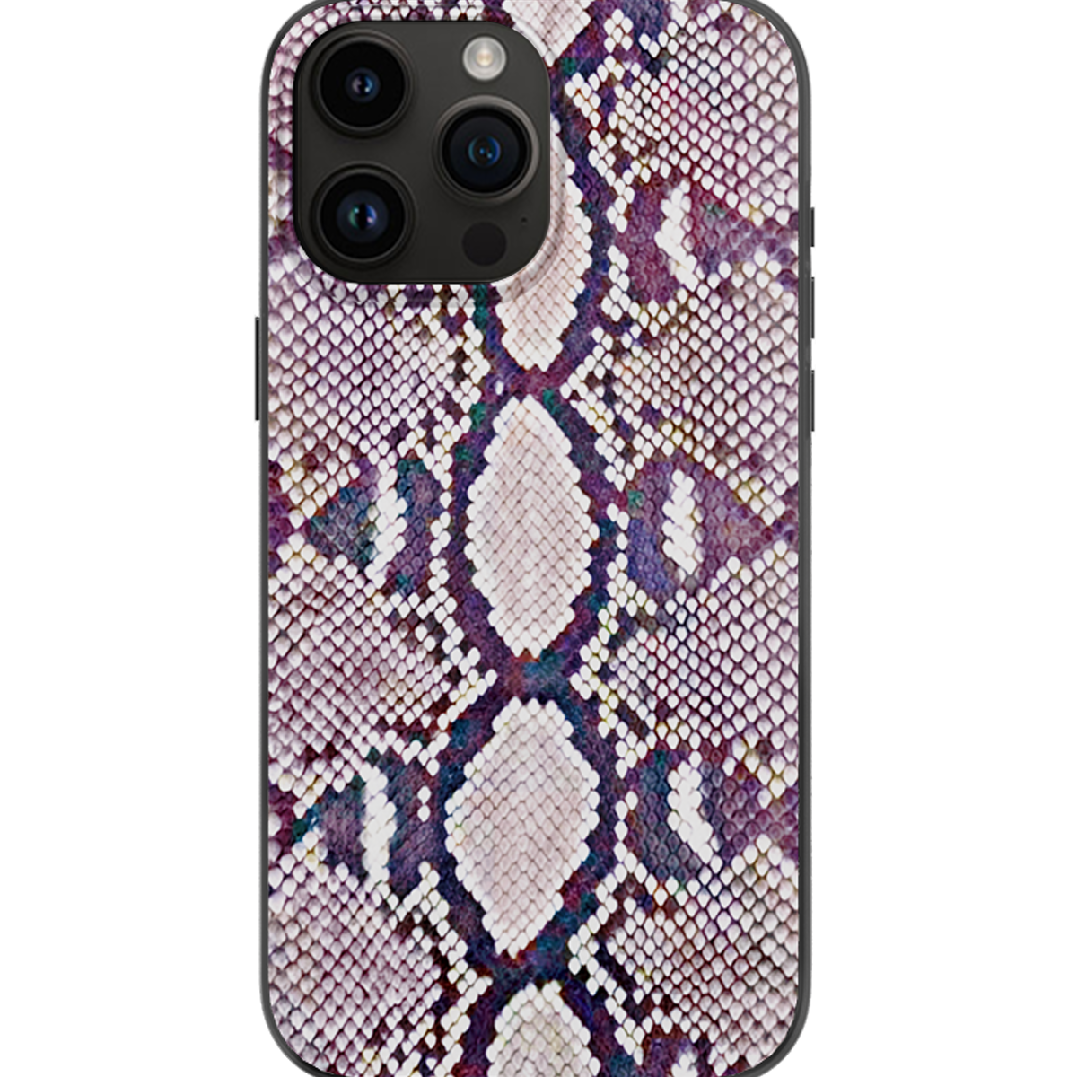 Dark Brown Snake Print Magnetic iPhone Case