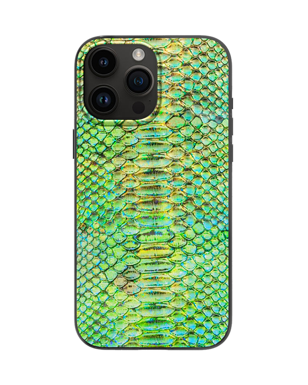 Emerald Snake Print Magnetic iPhone Case