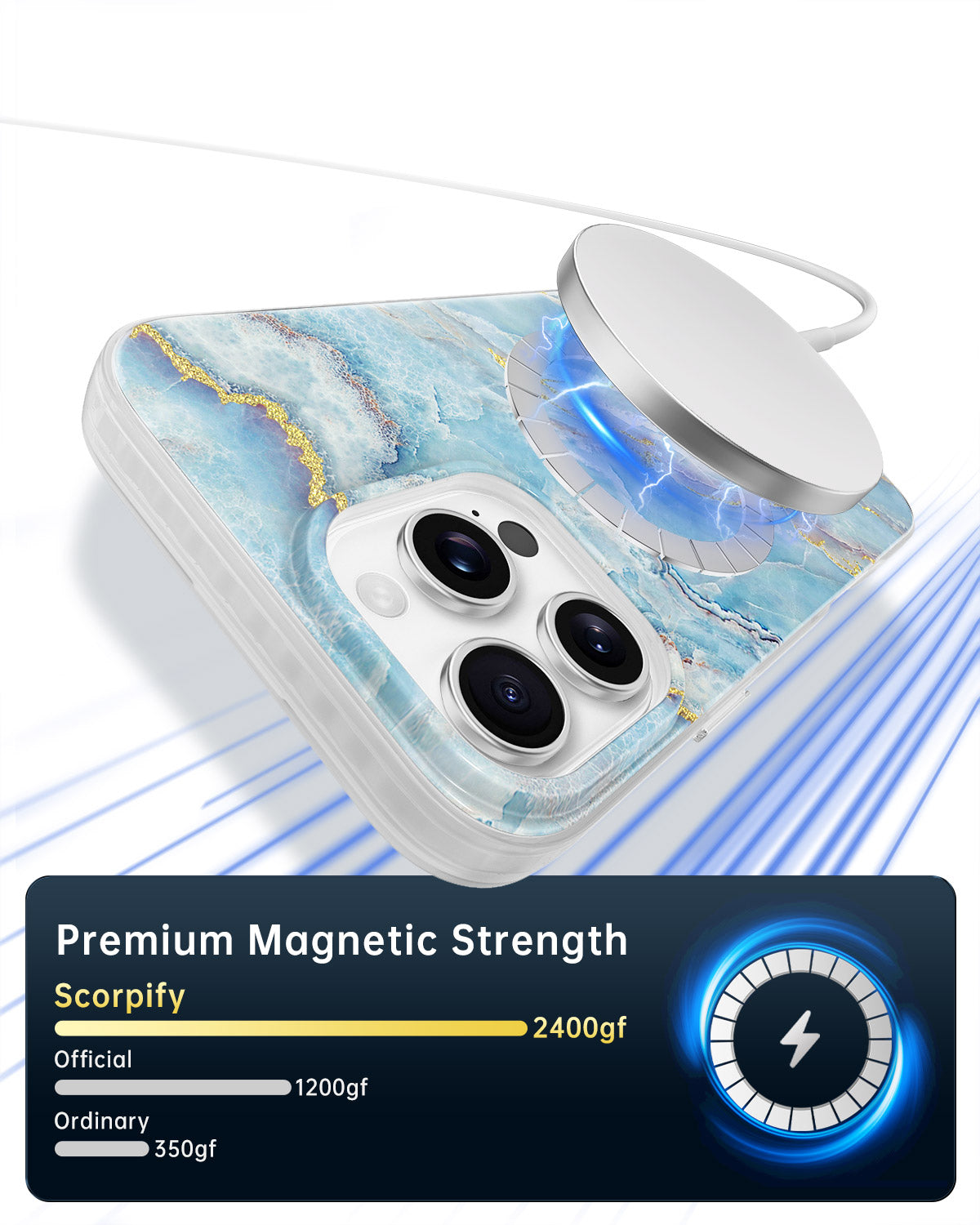 Icelandic Blue Marble Magnetic iPhone Case