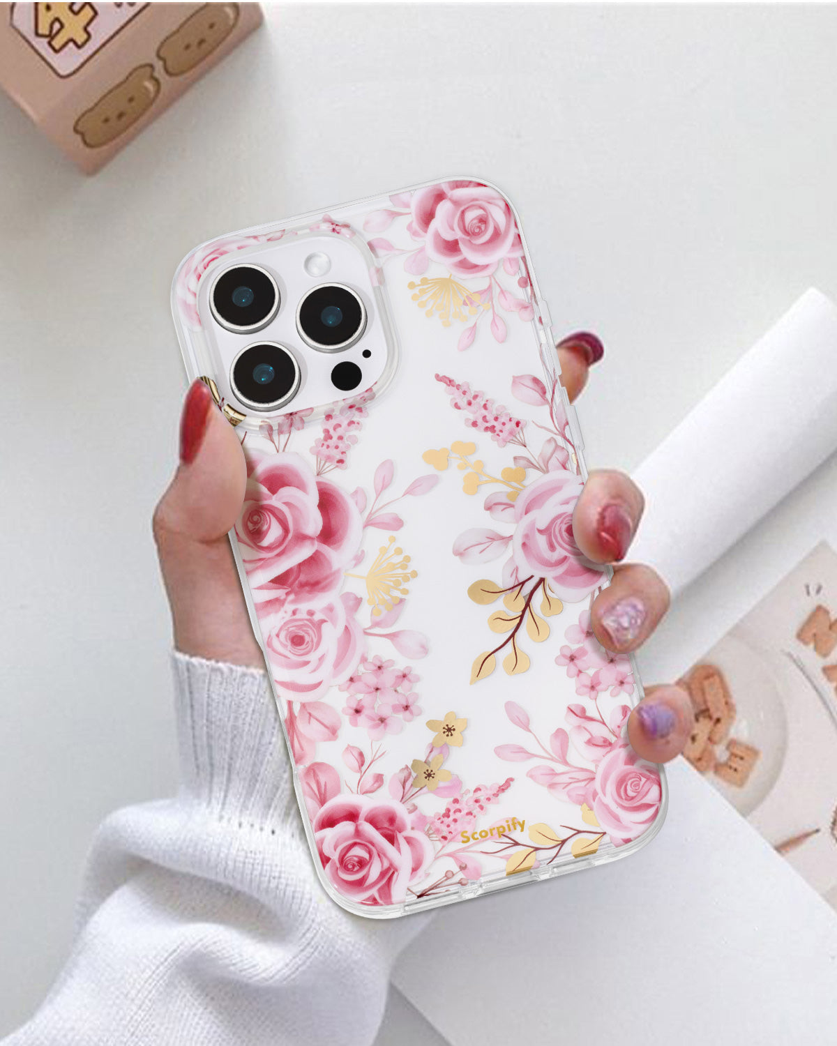 Pastel Pink Rose iPhone Case