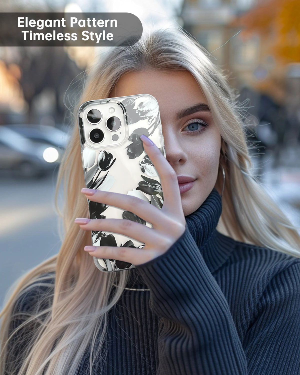 Black Tulip iPhone Case