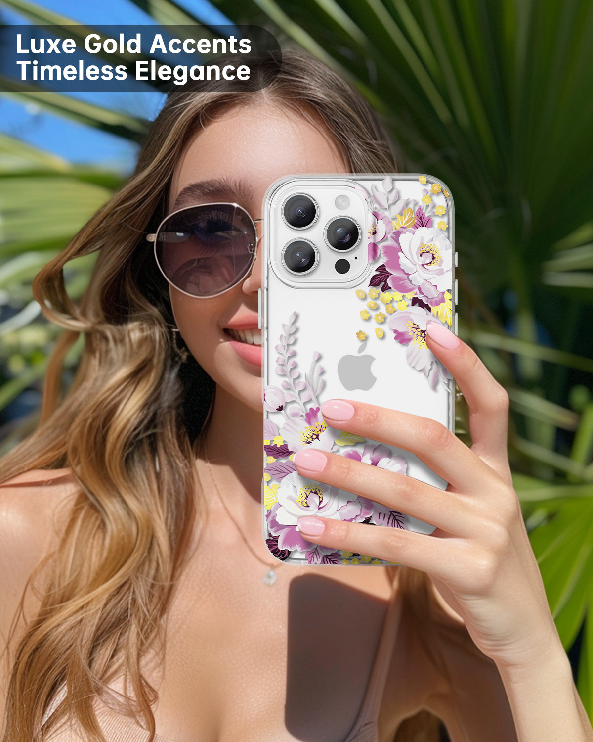 Purple Peony iPhone Case