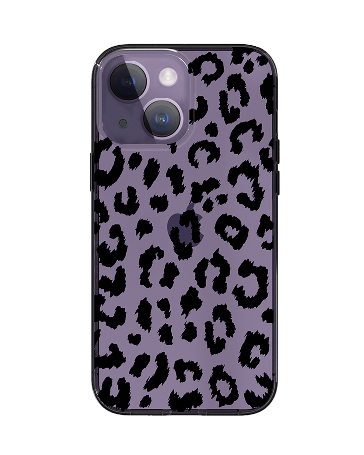Black Transparent Leopard iPhone Case