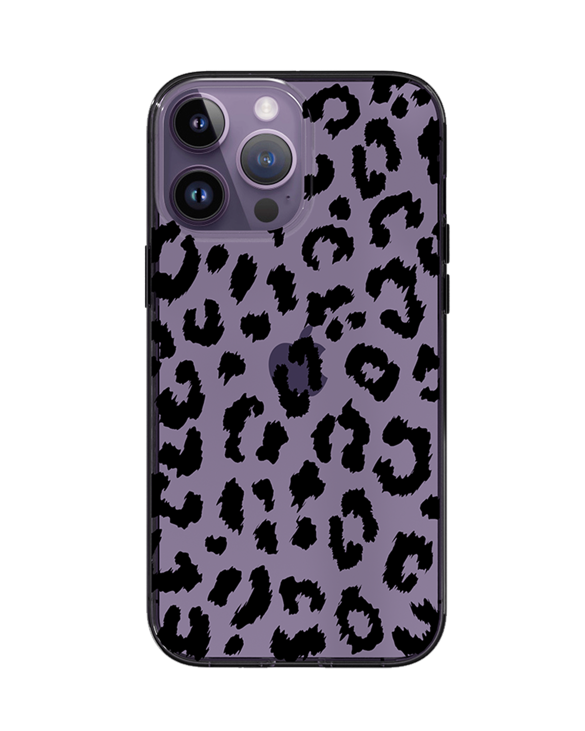 Black Transparent Leopard iPhone Case
