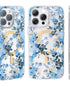 Blue Nemophila iPhone Case With Elegant Floral Garden Look