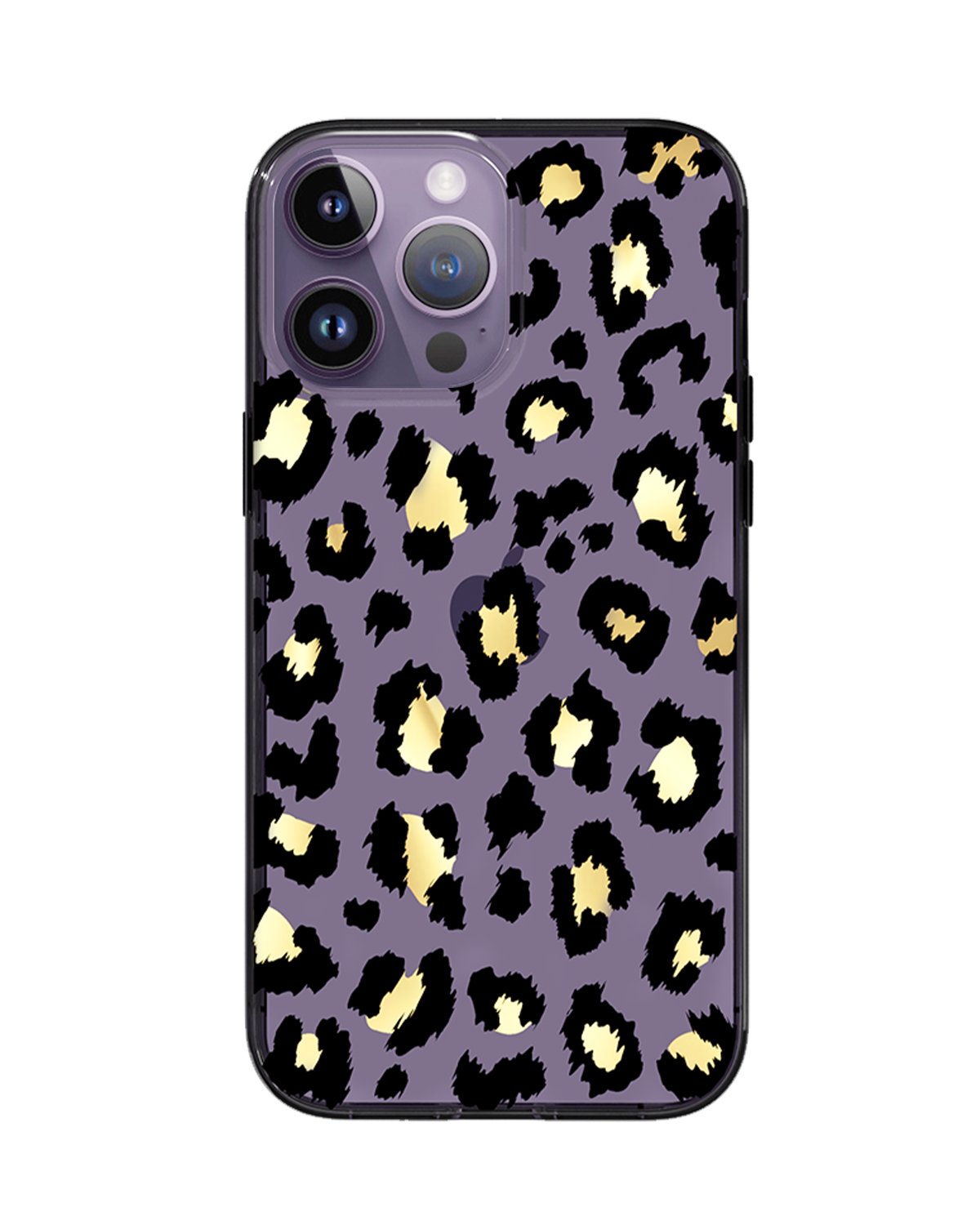 Gold Transparent Leopard iPhone Case