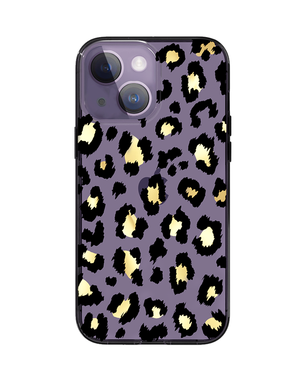 Gold Transparent Leopard iPhone Case