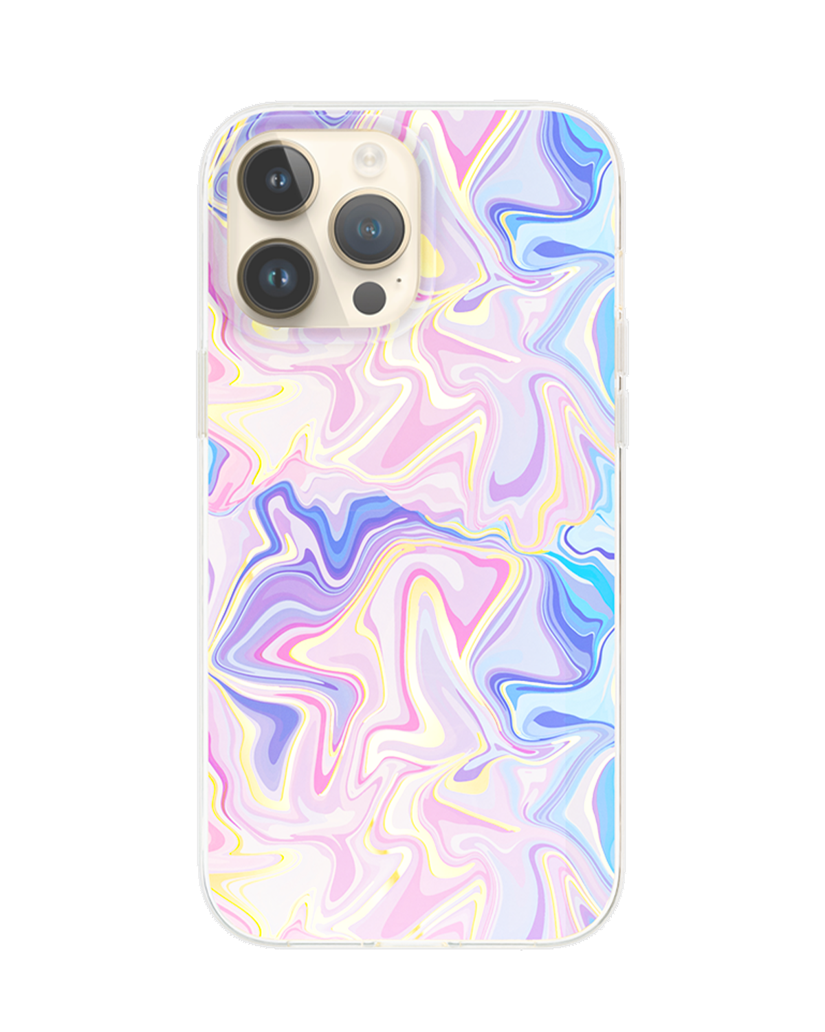 Iridescent Pastel Swirls MagSafe iPhone Case