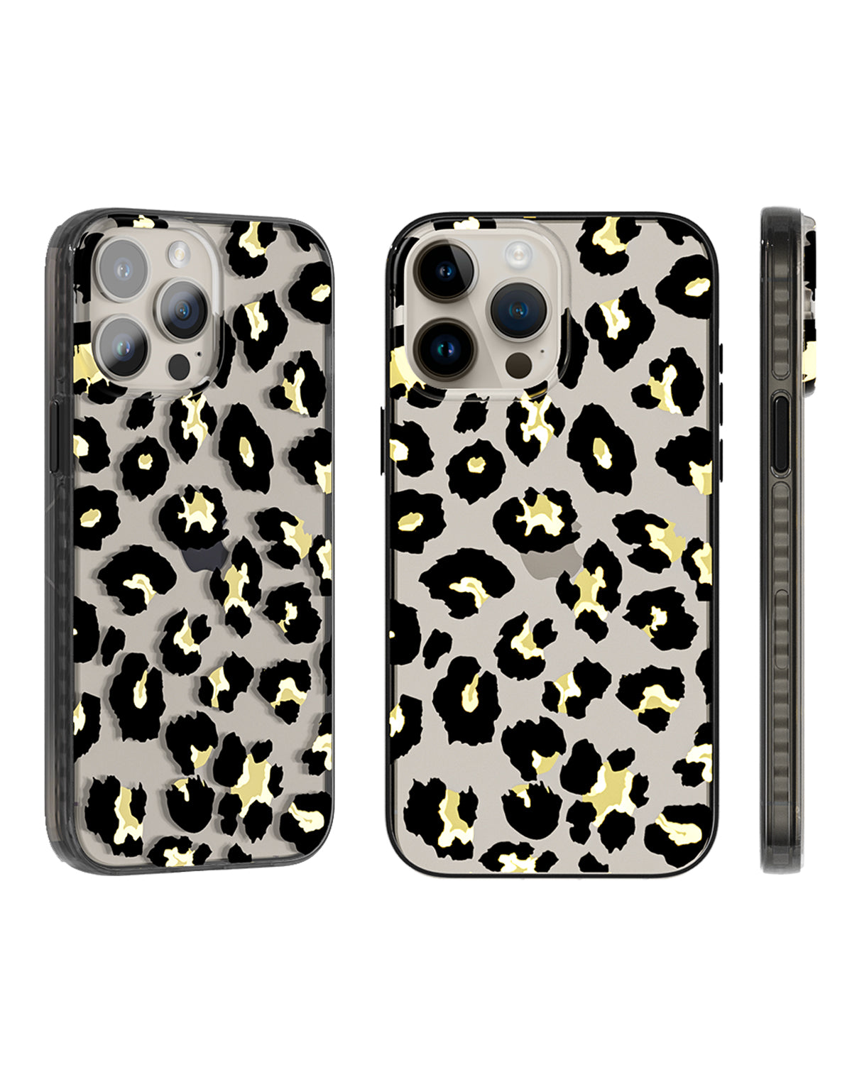 Black Gold Leopard Print iPhone Case