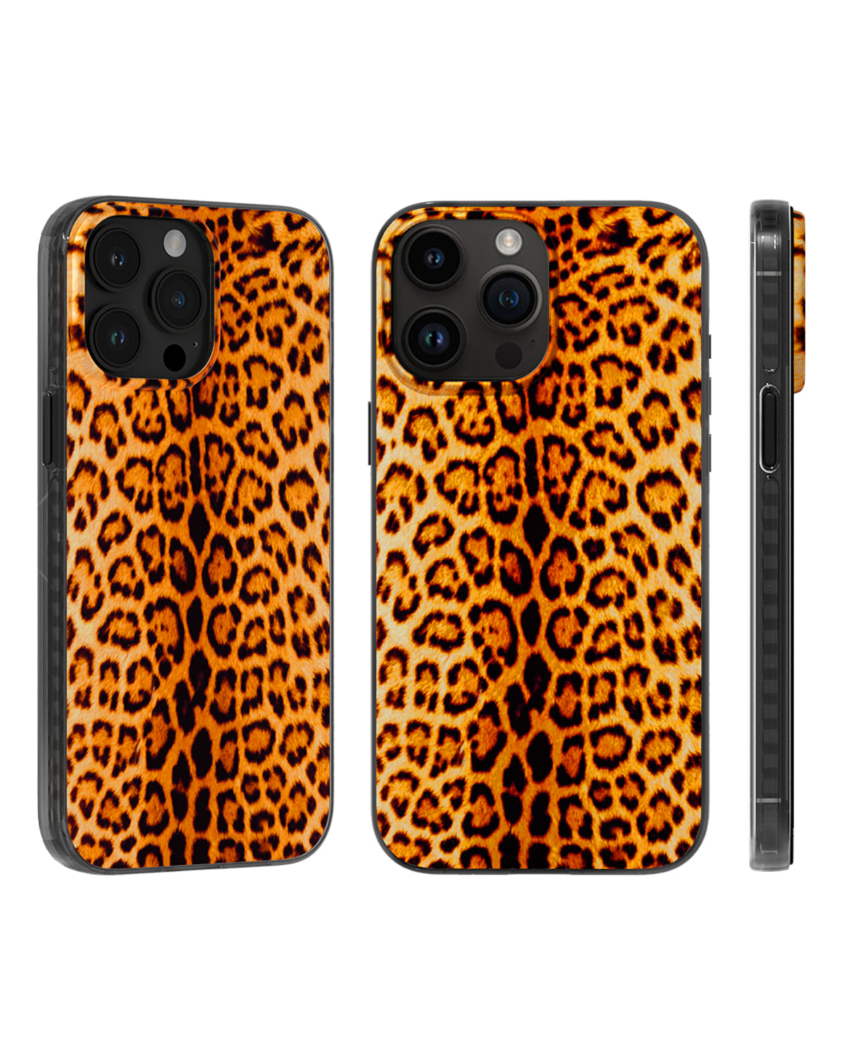 Orange Leopard Print Magnetic iPhone Case