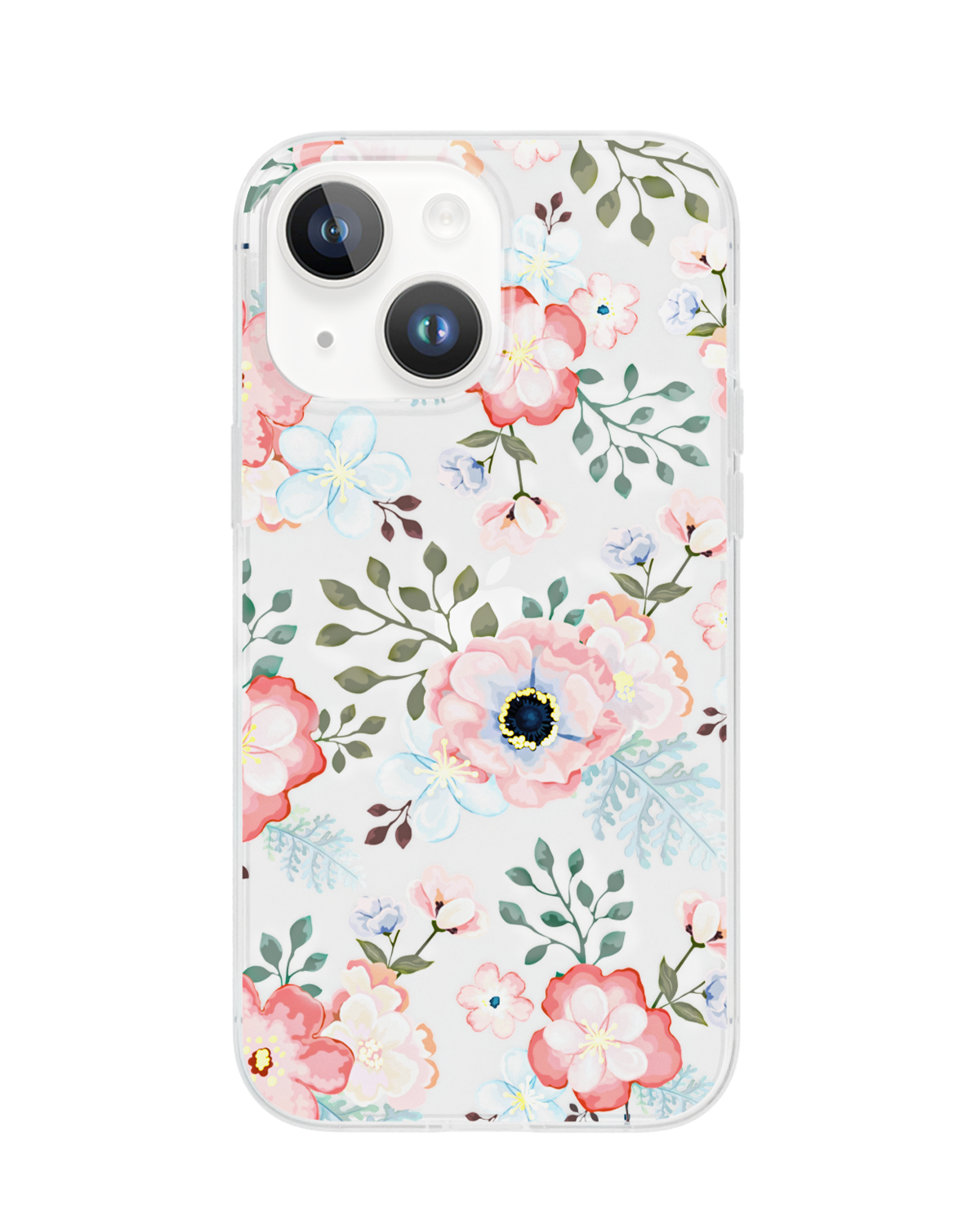 Pink White Rose iPhone Case