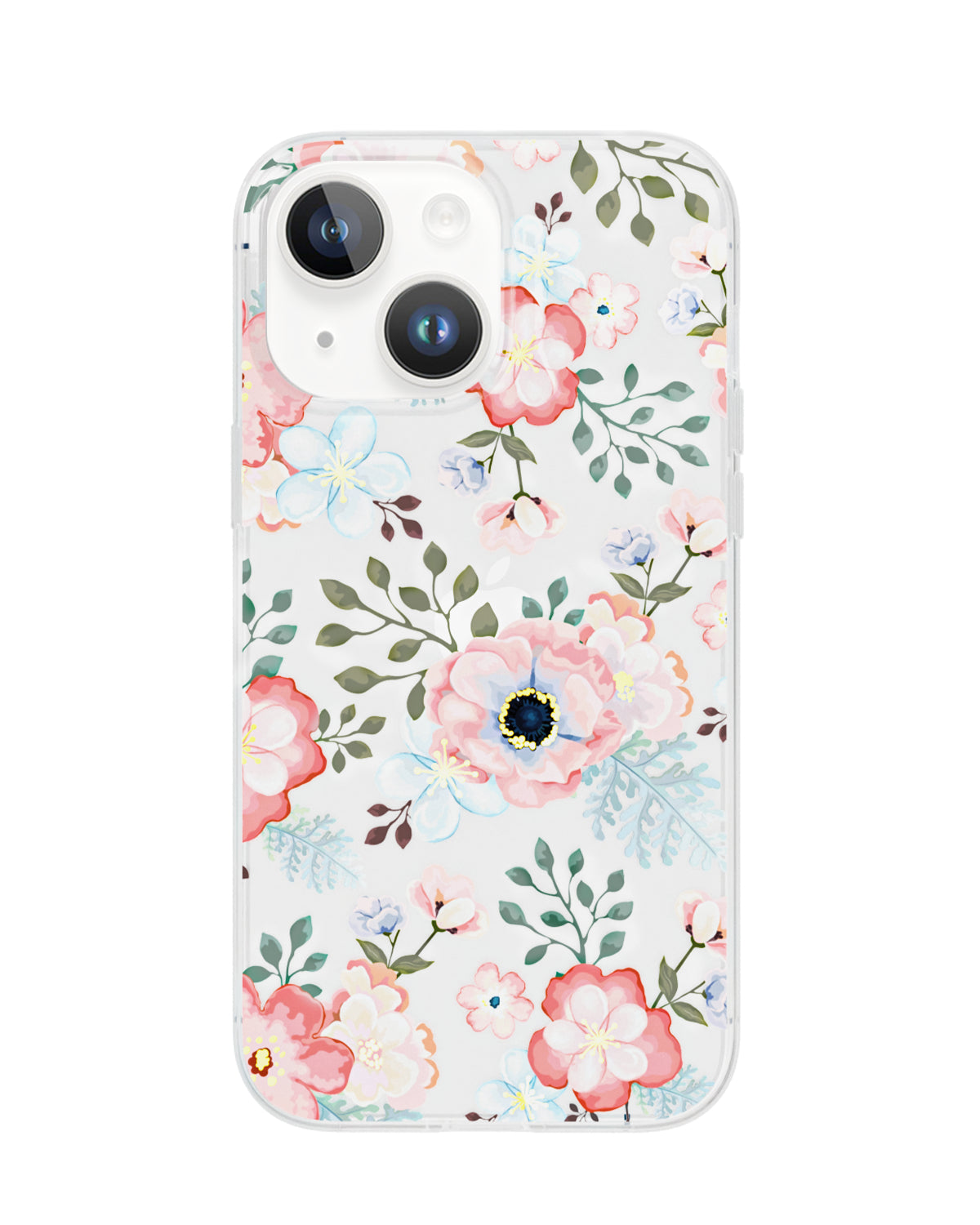 Floral phone case on a white background