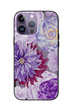 Purple Zinnia Floral Protective iPhone Case