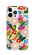 Elegant Camellia Floral iPhone Case With Satin Texture