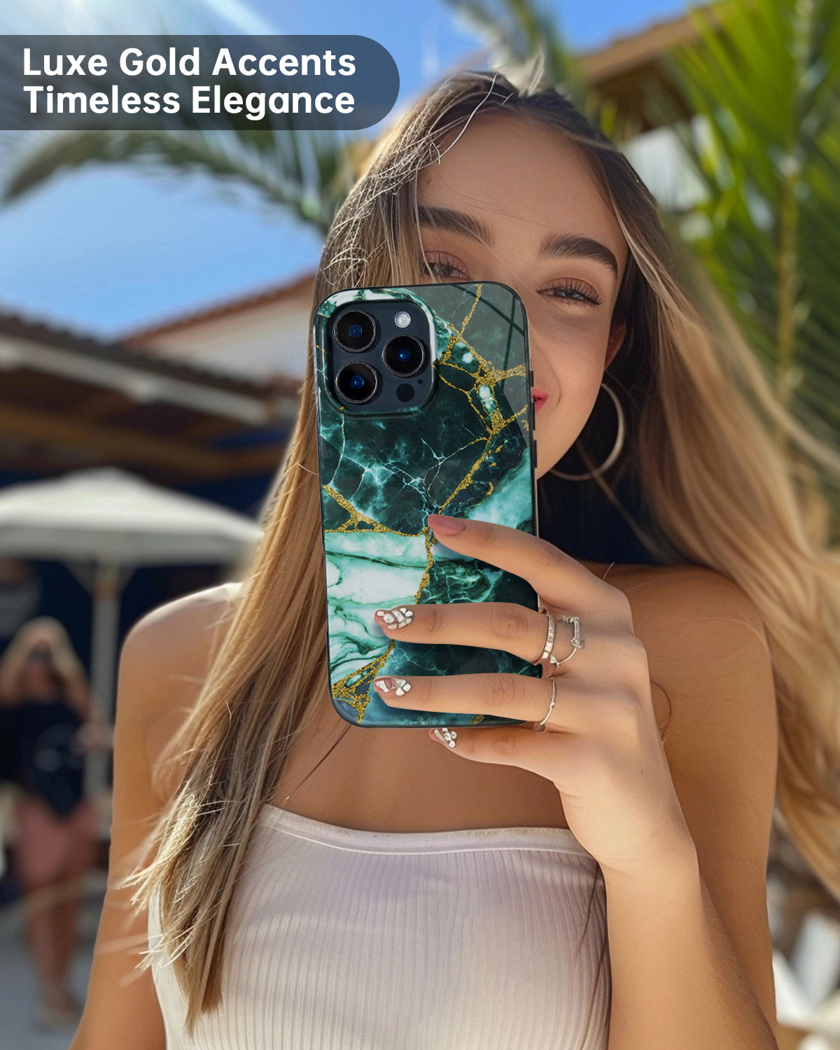 Emerald Green Marble Magnetic iPhone Case