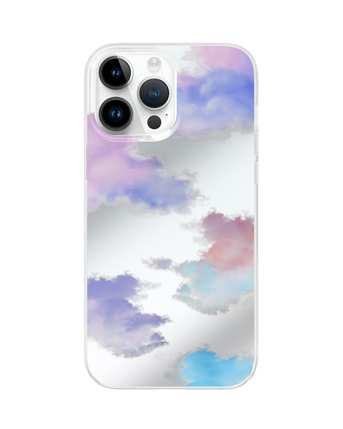 Colorful Clouds Mirror iPhone Case