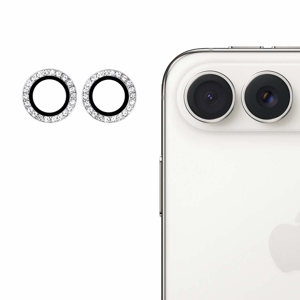 Split Crystal Camera Lens Protector for iPhone