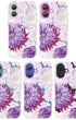 Elegant Protective Phone Case Featuring Purple Zinnia Floral