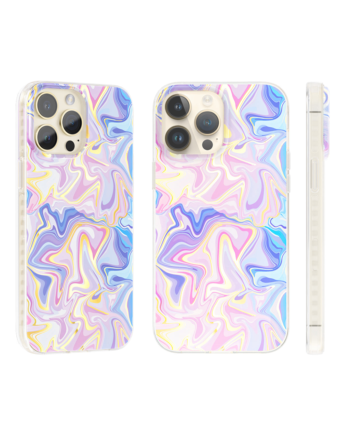 Iridescent Pastel Swirls Magnetic iPhone Case