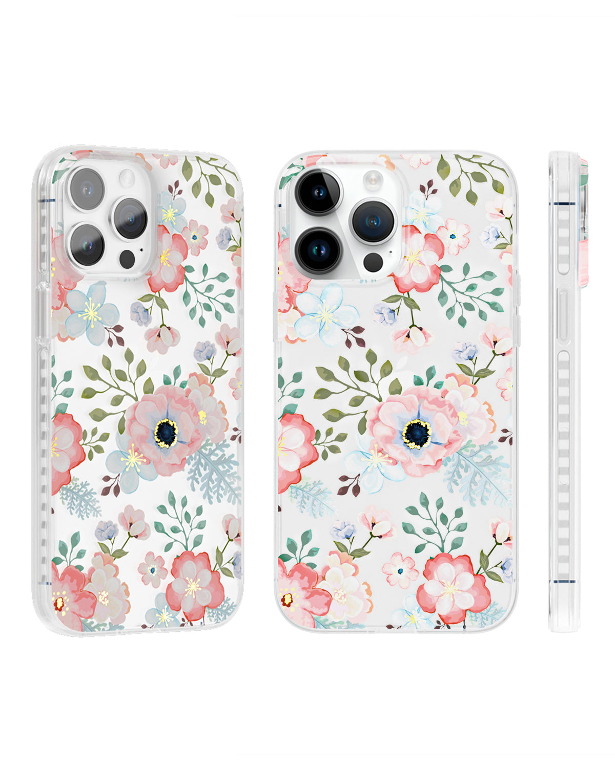 Pink White Rose iPhone Case