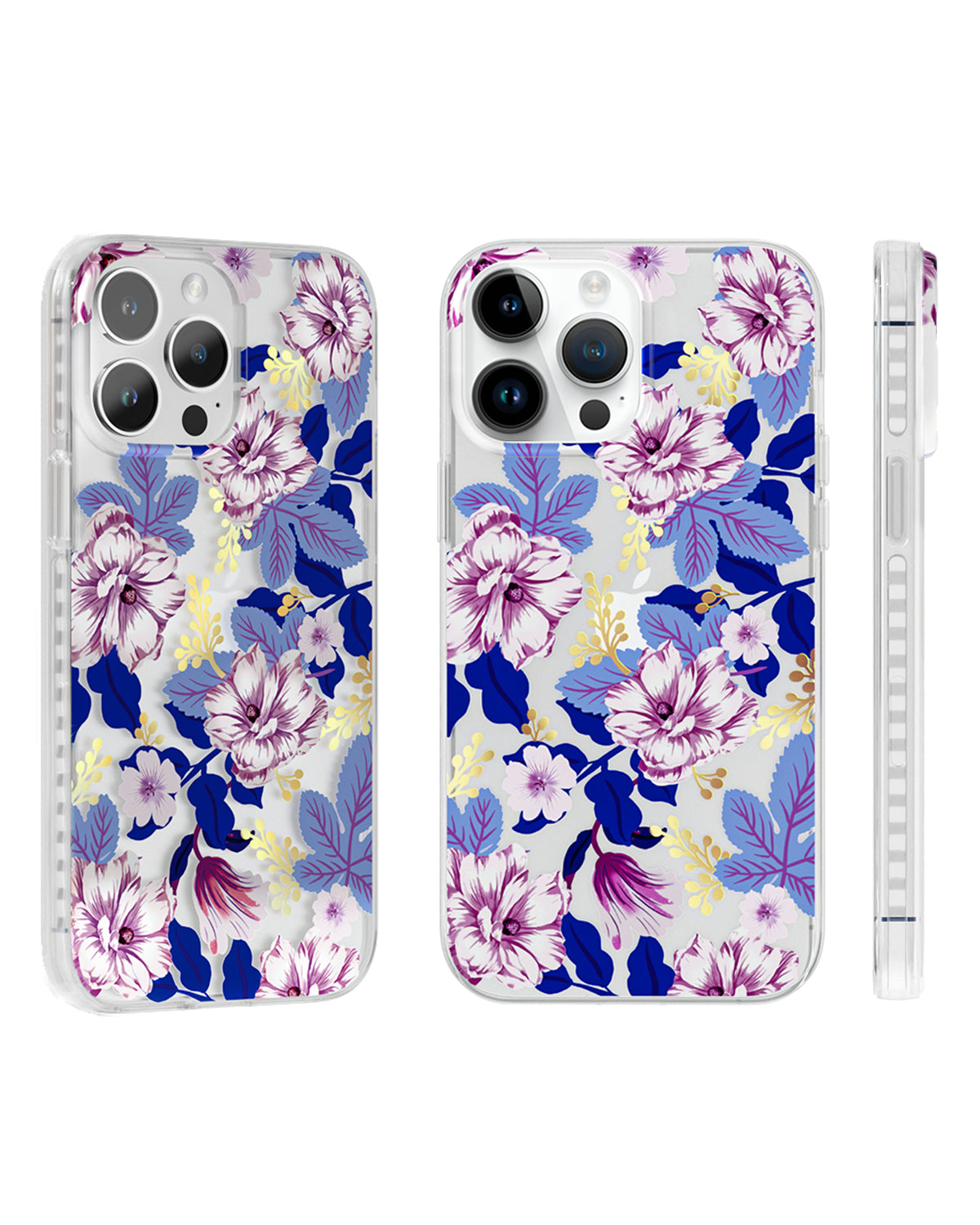Elegant floral phone cover featuring Purple Hibiscus
