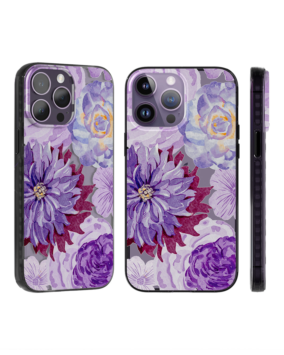 Purple Zinnia Floral iPhone Cover