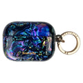 Black Gradient  Abalone Airpods Case With Sparkle