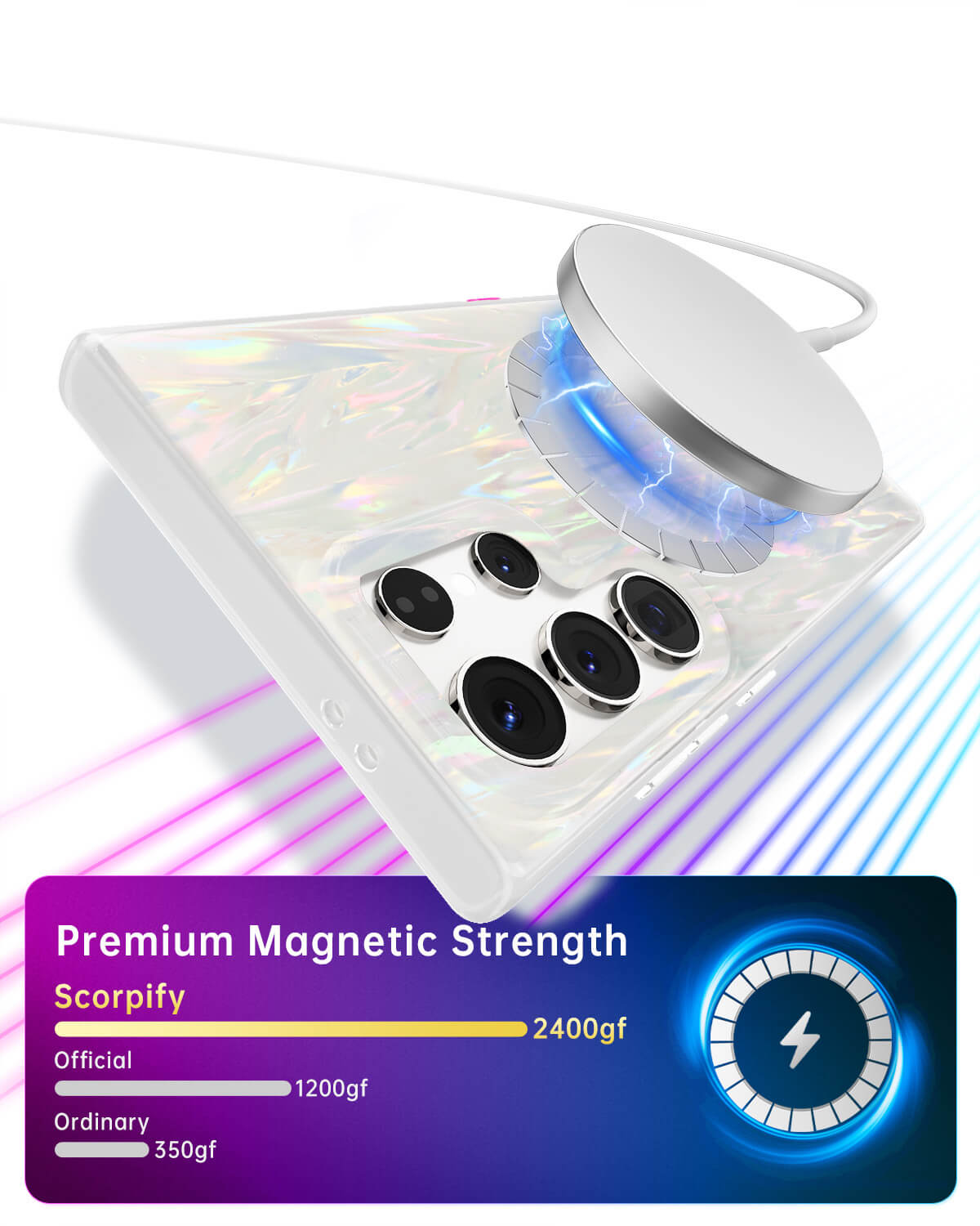 Slim Aurora Spine Case for Samsung Galaxy