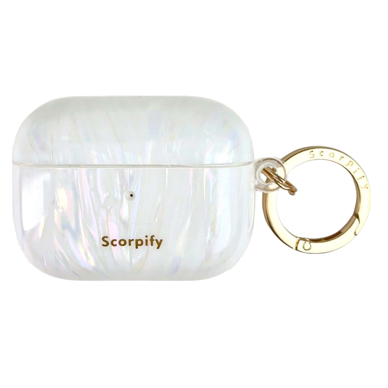 Sparkle silicone airpod case with textured surface
