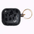 Black Matte Leopard Airpods Case With Slim Design