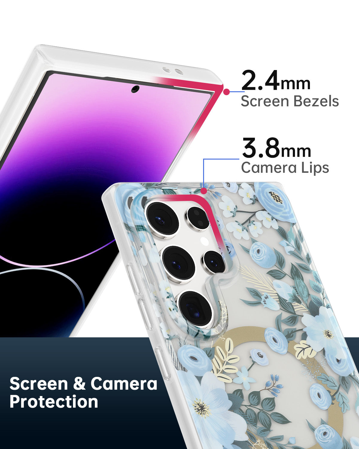 Blue Nemophila MagSafe Samsung Galaxy Case
