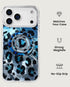 MagSafe ring holder styled with blue animal-inspired detail