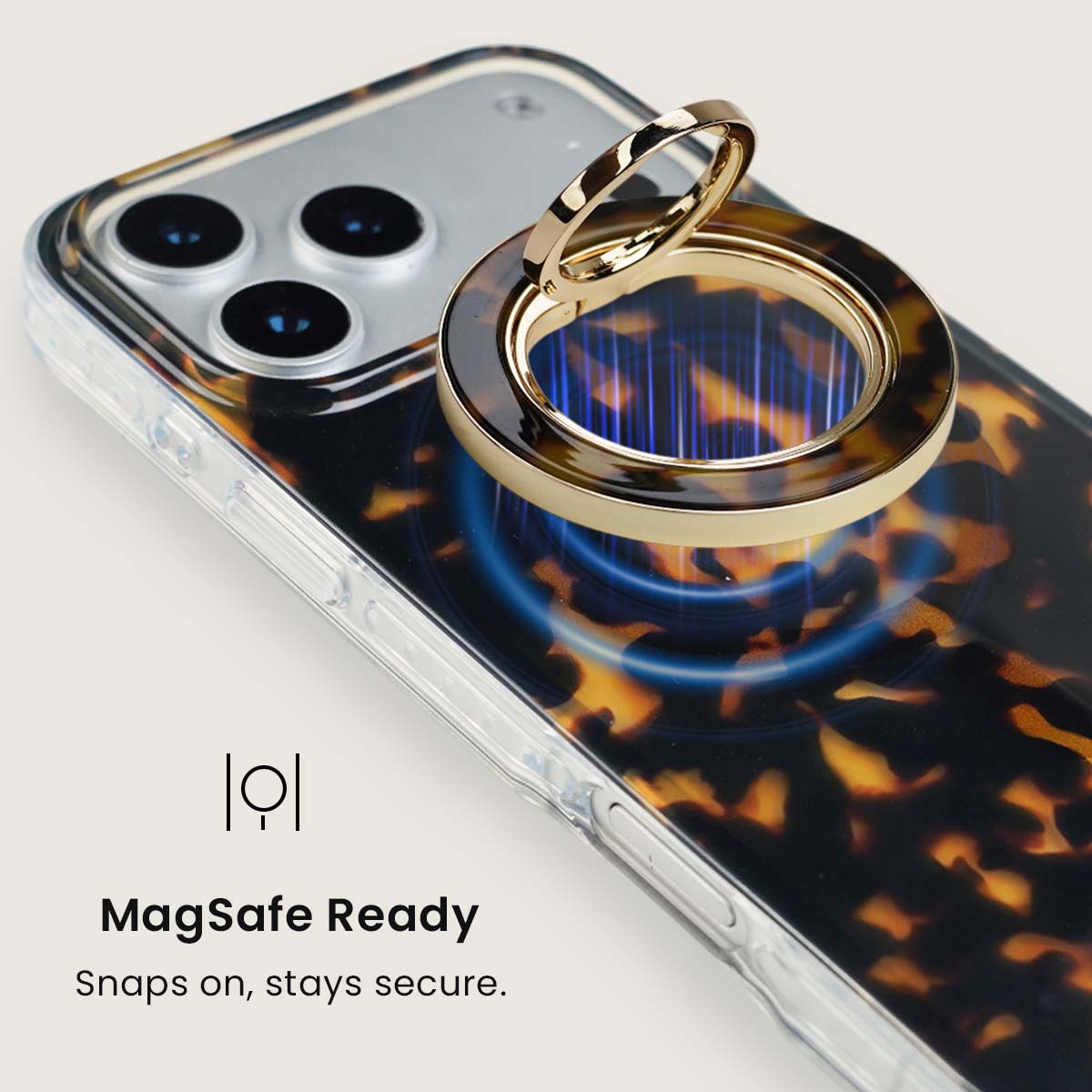 Brown Tortoise Shell MagSafe Ring Holder