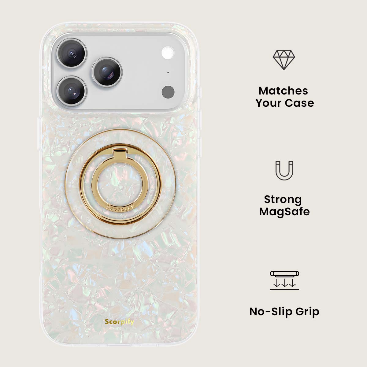 Colorful Pearl MagSafe Ring Holder