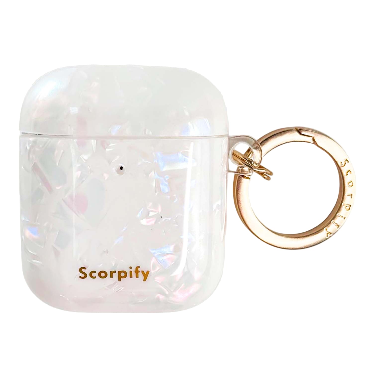 Scorpify colorful pearl earbuds case with radiant surface