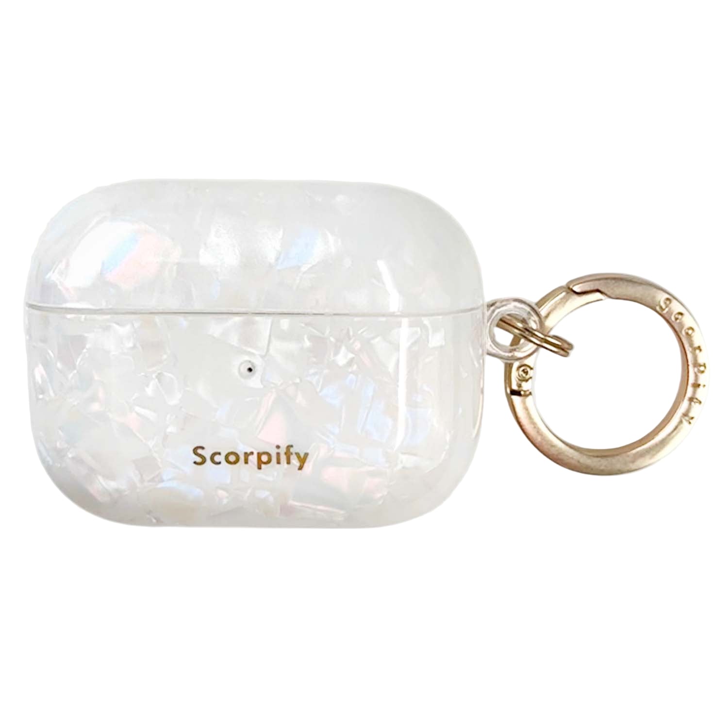 Sparkle silicone airpod case with pearly color shifts