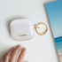 Cute airpod case with soft sparkle and pastel hues