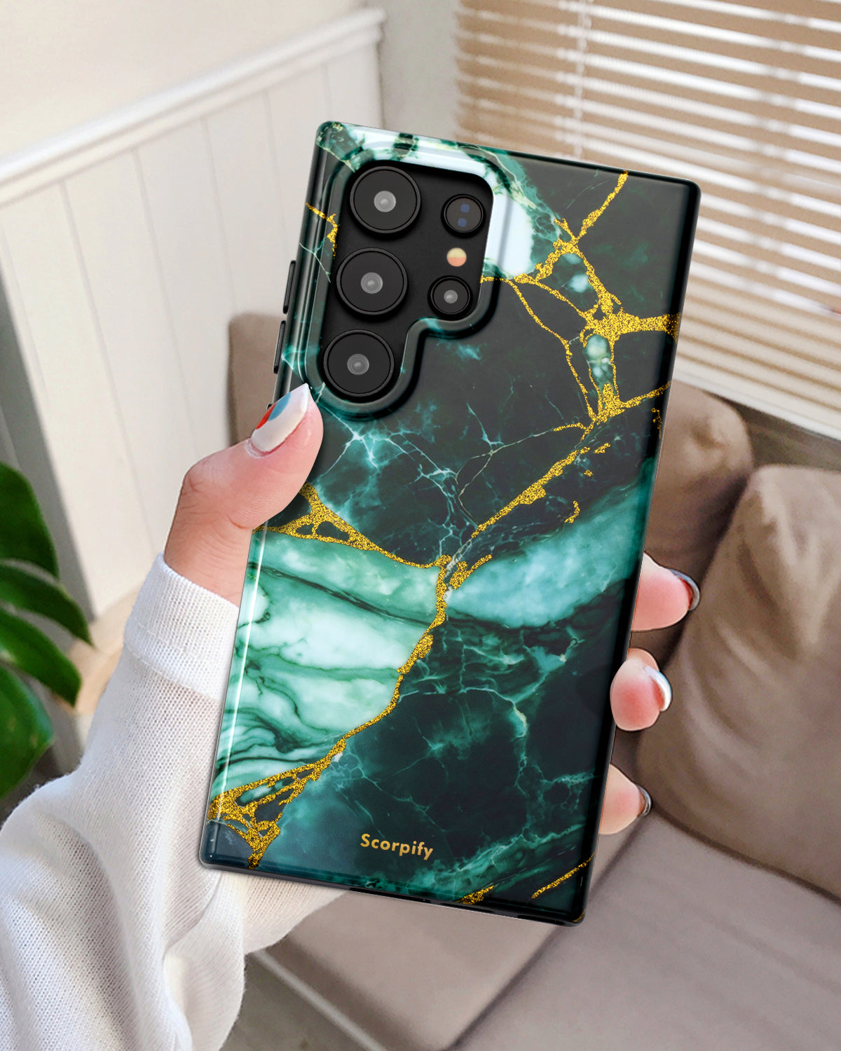 Emerald Green Marble MagSafe Samsung Galaxy Case