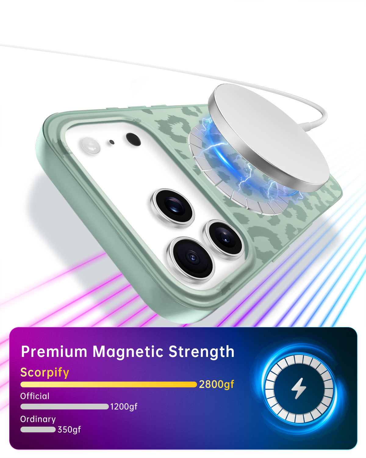 Fog Leopard MagSafe iPhone Case