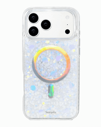 Opal Stardust iPhone Case front view