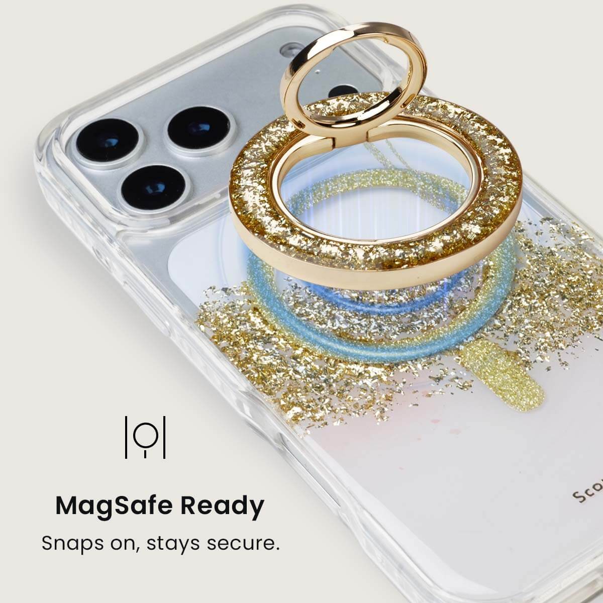 Gleam Rose Halo MagSafe Ring Holder