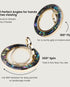 Abalone-inspired magnetic phone ring with shifting color effect